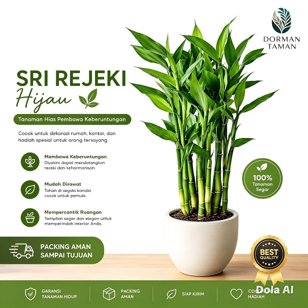 Tanaman Hias Bambu Hoki Sri Rejeki Hijau | Sri Rejeki Varigata | Sri Rejeki Golden Per 5 Batang Tana