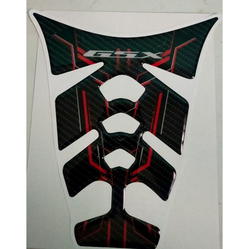 Emblem Stiker Variasi Timbul Suzuki GSX/Emblem Stiker Timbul Tangki Motor Suzuki GSX