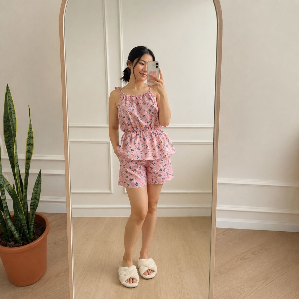 NIVELA - One Set Halter Daily 2 Baju Wanita Cantik Dan Lucu Daily