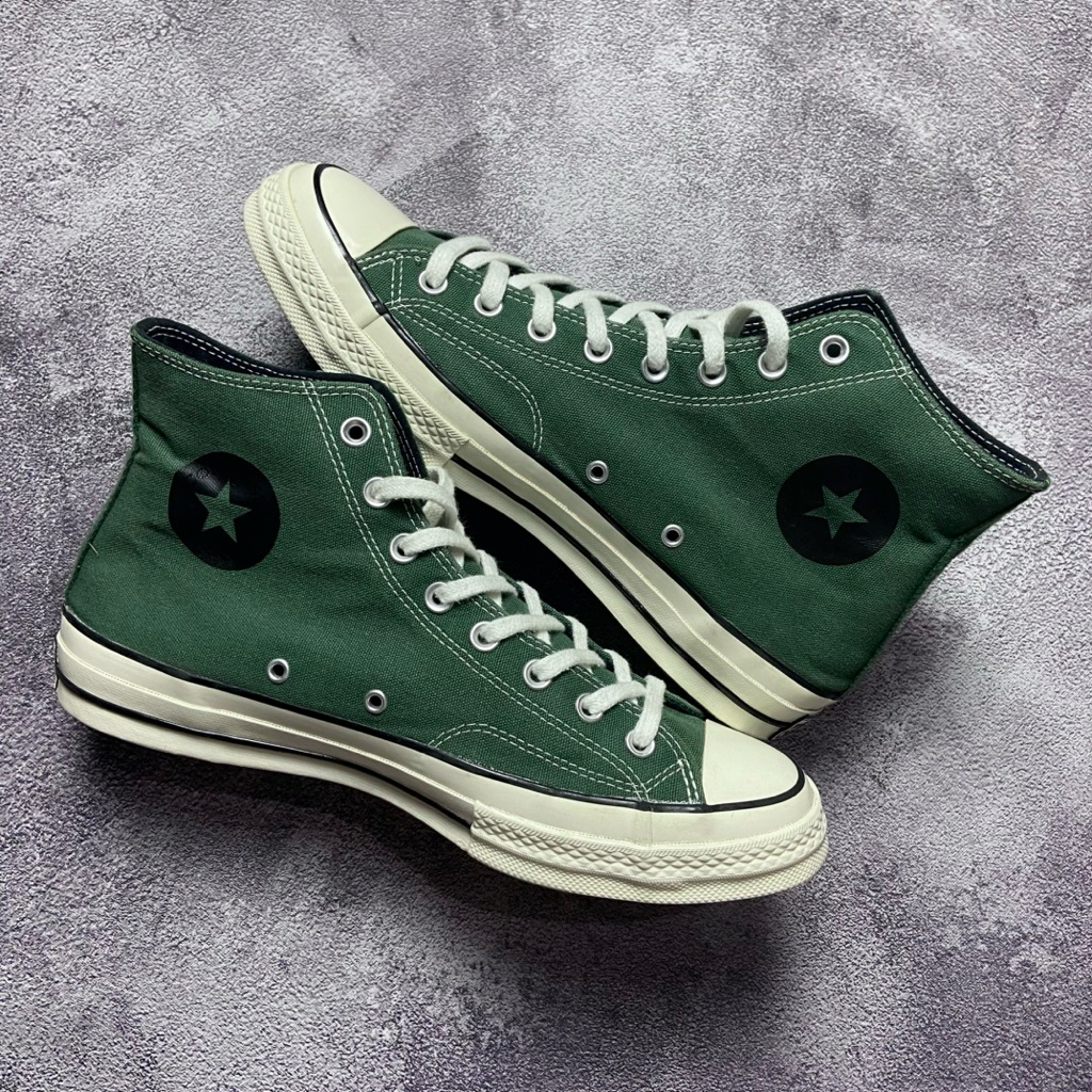 [Size 44] Converse Chuck Taylor All Star 70S High Fire Green Black 2018 (163332C) Second Original Go