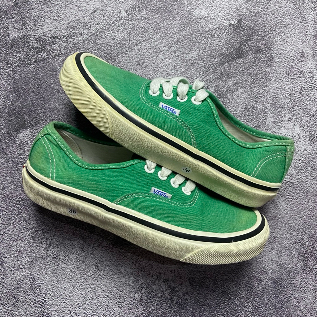 [Size 36] Rare Vans Authentic 44 DX Anaheim Factory Classic Low Tops Casual Shoe Green (VN0A38ENVKZ)