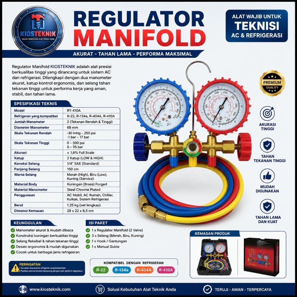 Regulator Manifold / Brass Manifold Gauge Set