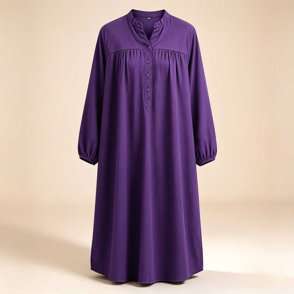 Rumbio Exclusive Tunik Wanita Lengan Panjang Katun Rayon Premium Polos Daily Wear Tampilan Rapi