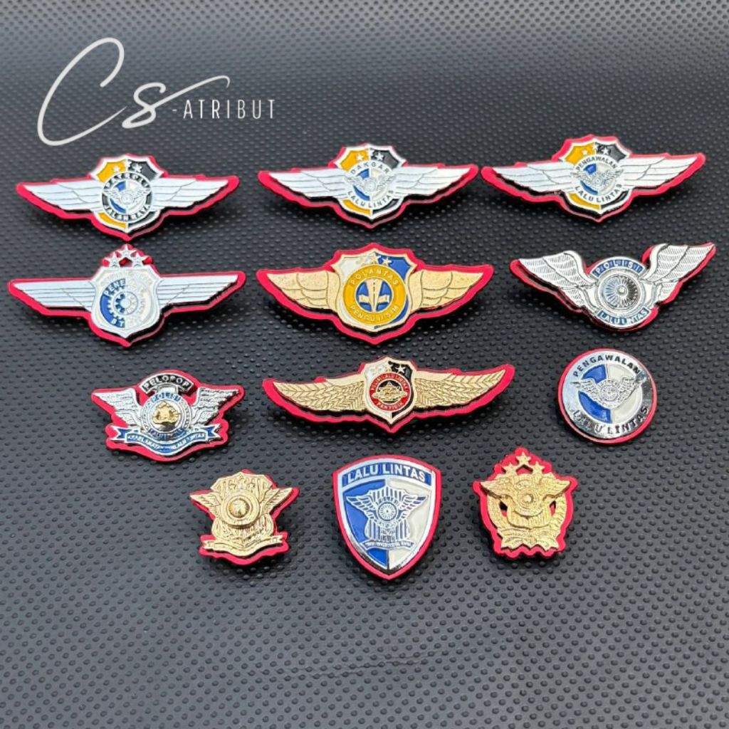 PIN LANTAS / BREVET LANTAS / BRIVET LANTAS / WINGS LANTAS POLRI PREMIUM