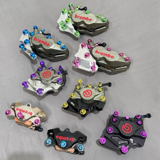Baut Titanium GR 5 Original Brembo 4P Brembo 2P Full 1 SET