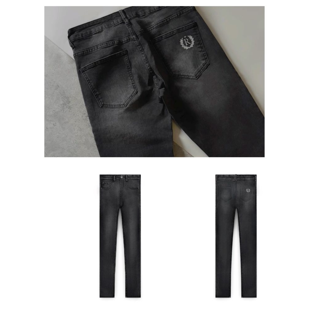 [READY STOCK & 100% ORIGINAL] Rucas Essentials Black Wash Jeans // Crystal Jeans // Phyton Jeans // 