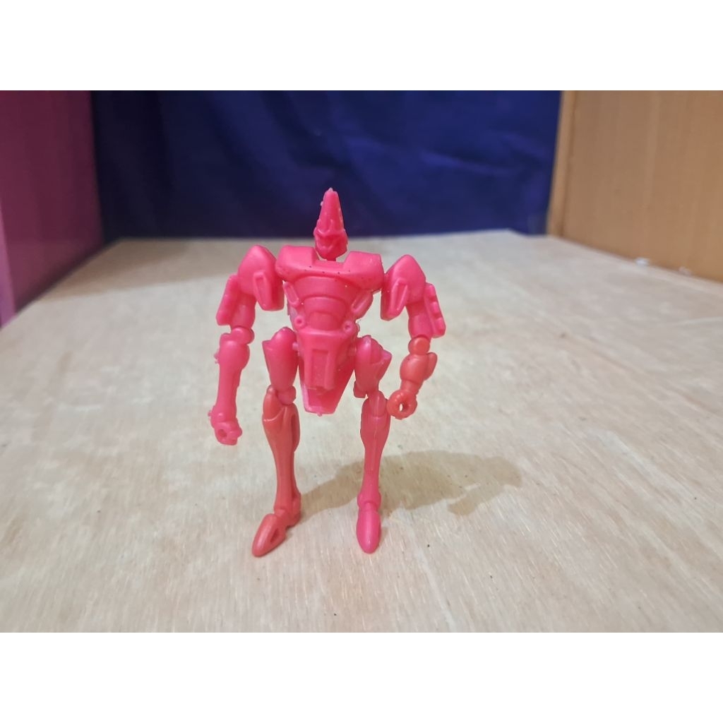 Robot Fighter Robot Lotte Fighter Merah Action Figure Artikulasi Mainan Jadul Vintage
