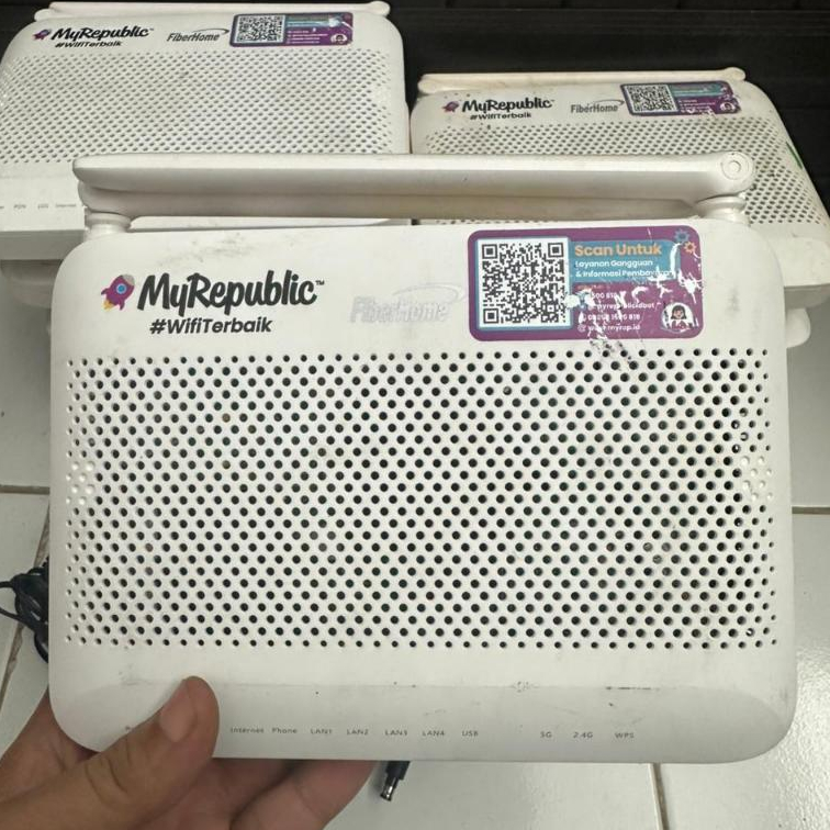 Modem ROUTER FiberHome HG6145F1 Wifi 6 Dual Band Bekas Plus Adaptor