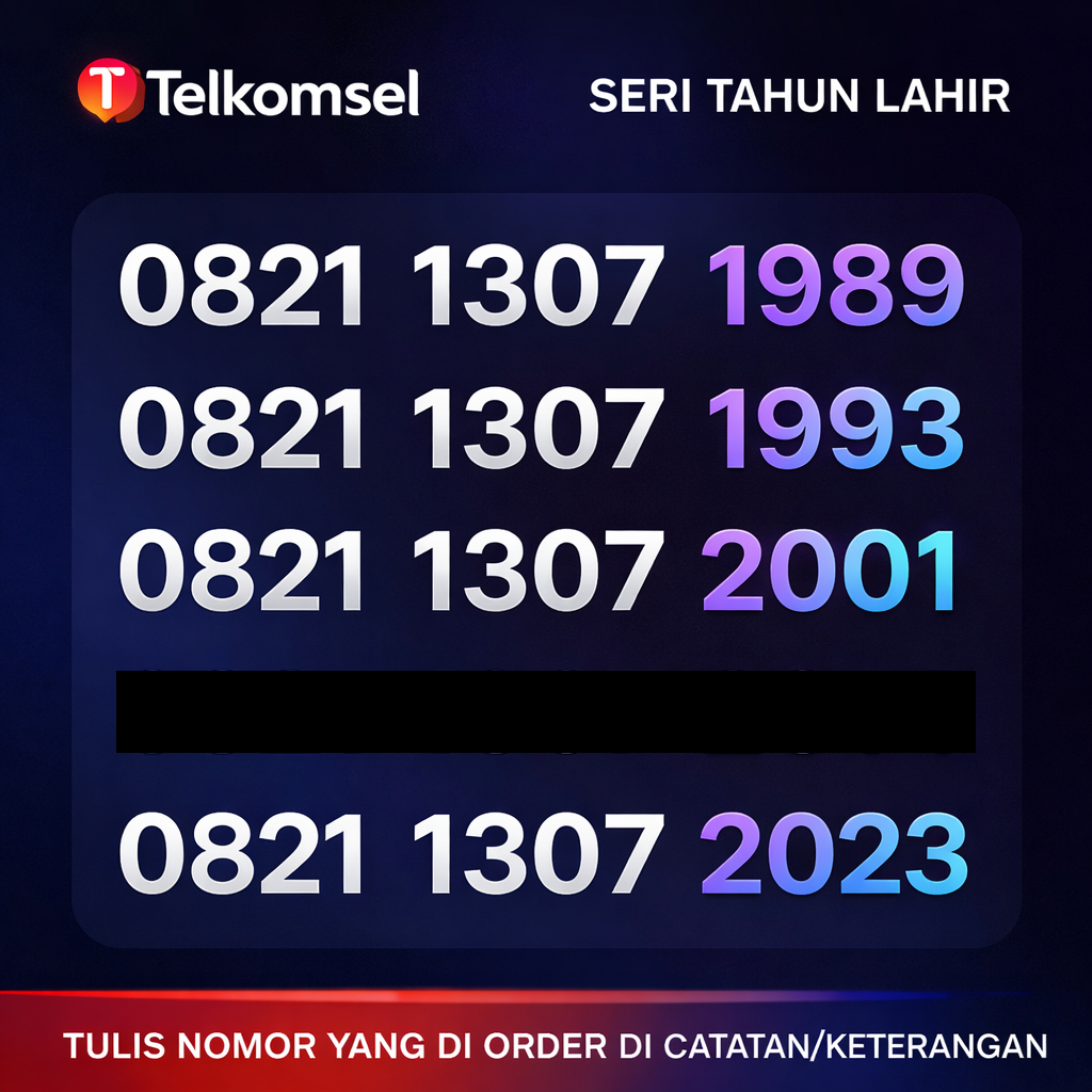 NOMOR CANTIK SIMPATI TAHUN 13 JULI 1981 1986 1989 1993 2001 2009 2014