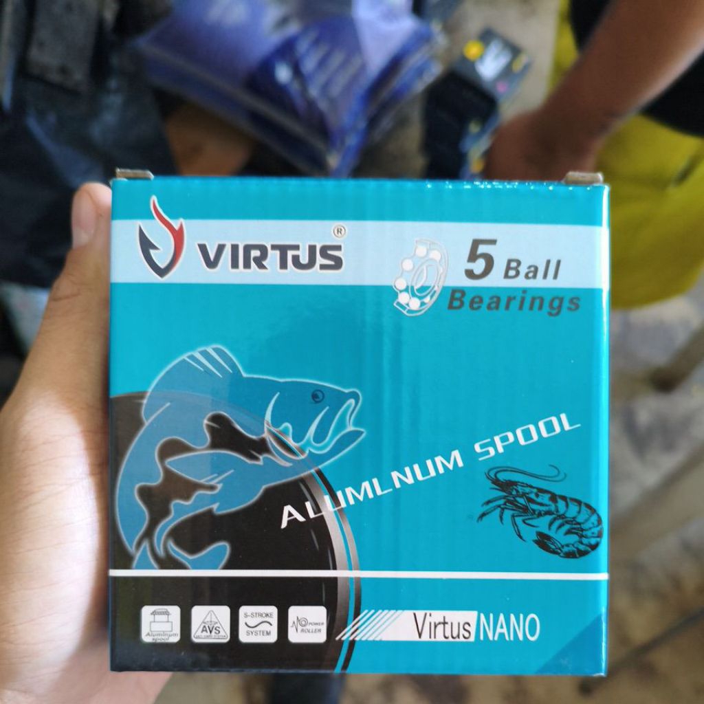 REEL PANCING UDANG VIRTUS NANO DOUBLE SPOOL