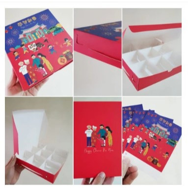 Box Kue Kotak Packaging Hampers Sekat