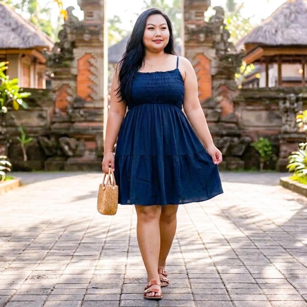 Daster kemben jumbo pendek canda wanita dress