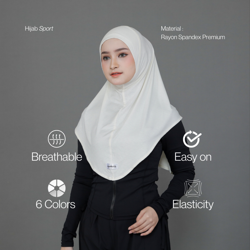 Moderia Sport Hijab / Active Dailywear Hijab for Sport / Hijab Running