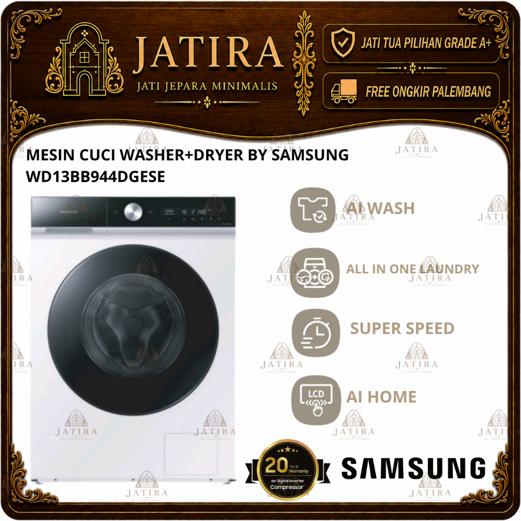 Mesin Cuci Washer + Dryer SAMSUNG WD13BB94DGESE | Mesin Cuci Samsung Murah Palembang | Elektronik  M