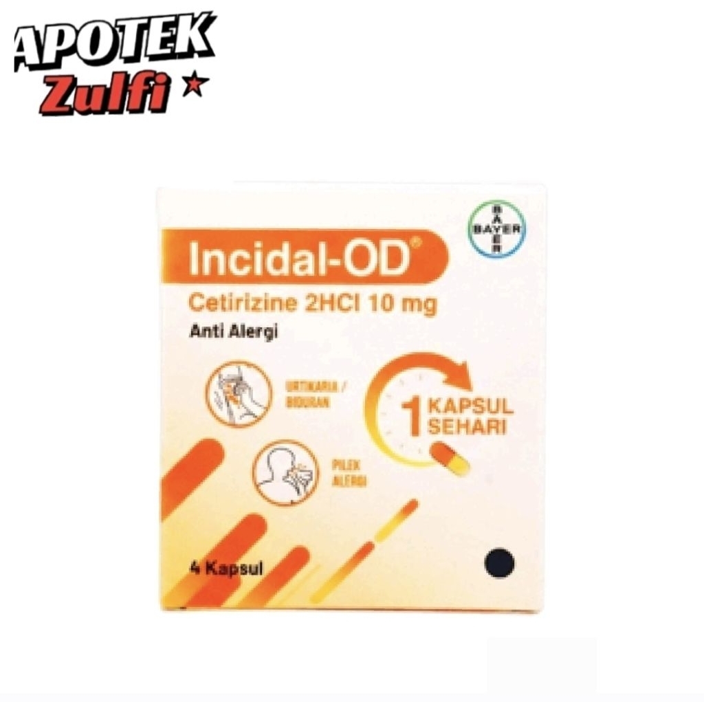 INCODAL-OD Cetirizine 2 Hcl 10 mg
