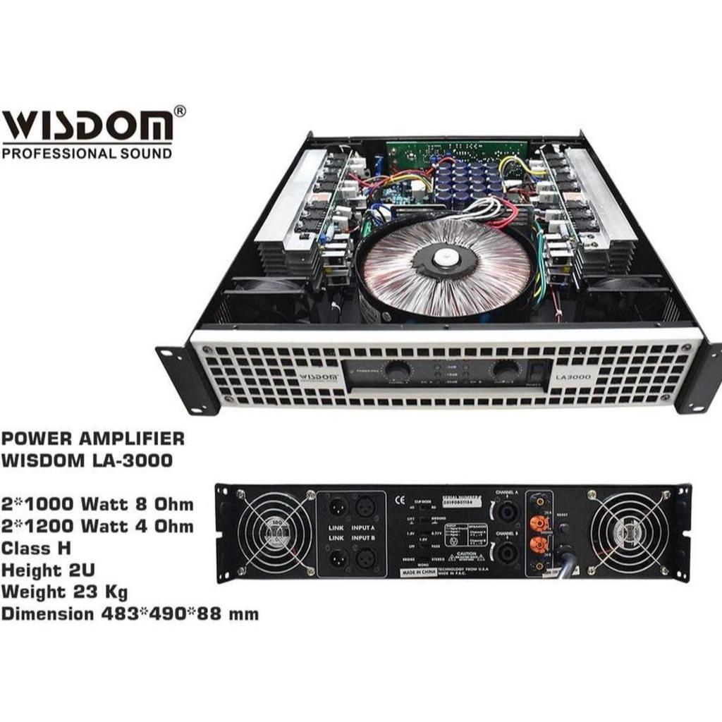 Power Amplyfier Wisdom LA-3000 power wisdom la3000 LA 3000