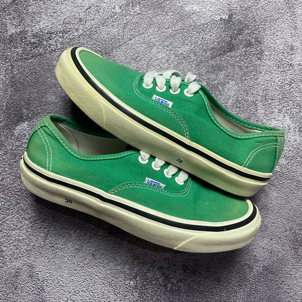 [Size 36] Vans Authentic 44 DX Anaheim Factory Classic Low Tops Casual Shoe Green (VN0A38ENVKZ) Orig