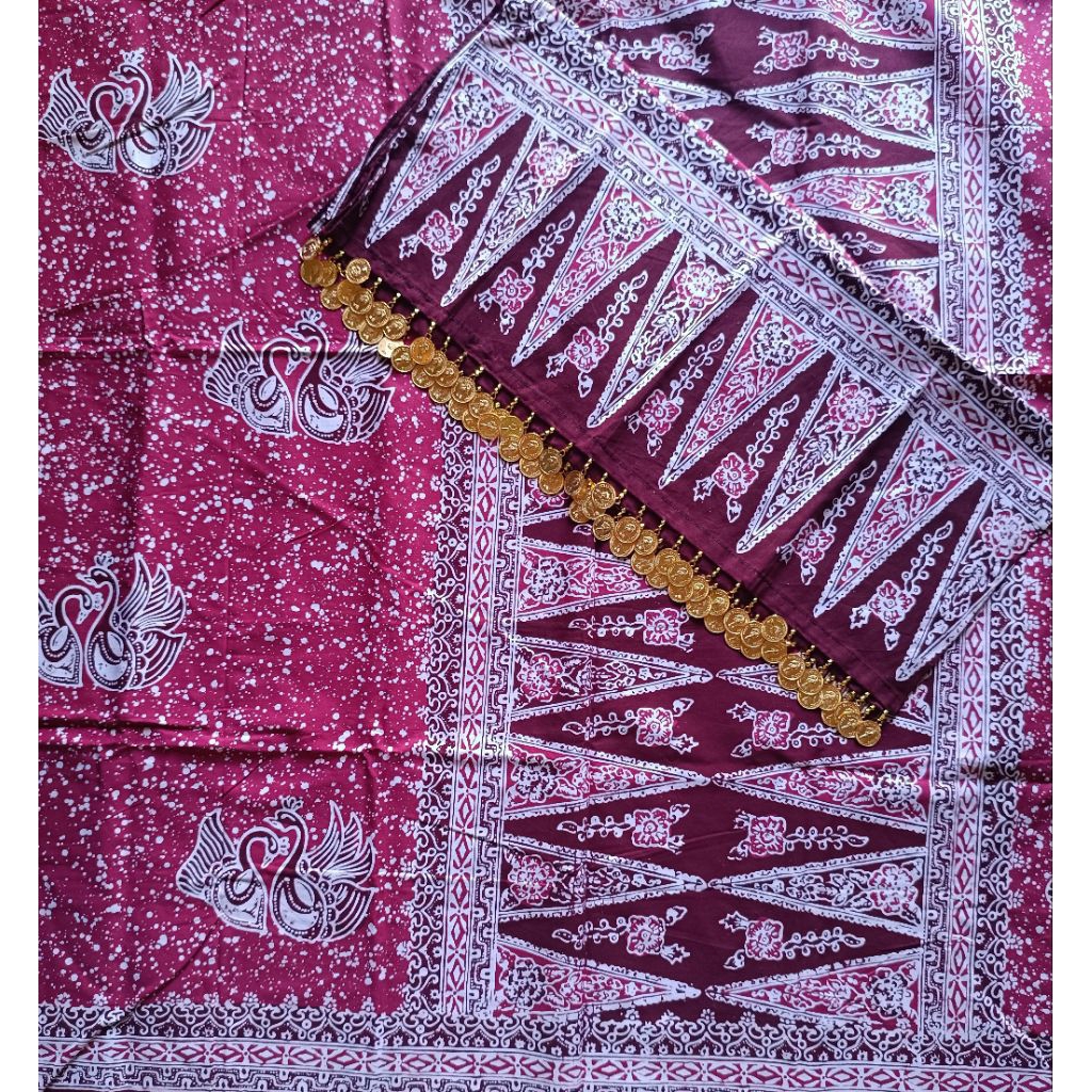 kain batik Jambi ori ronce koin emas