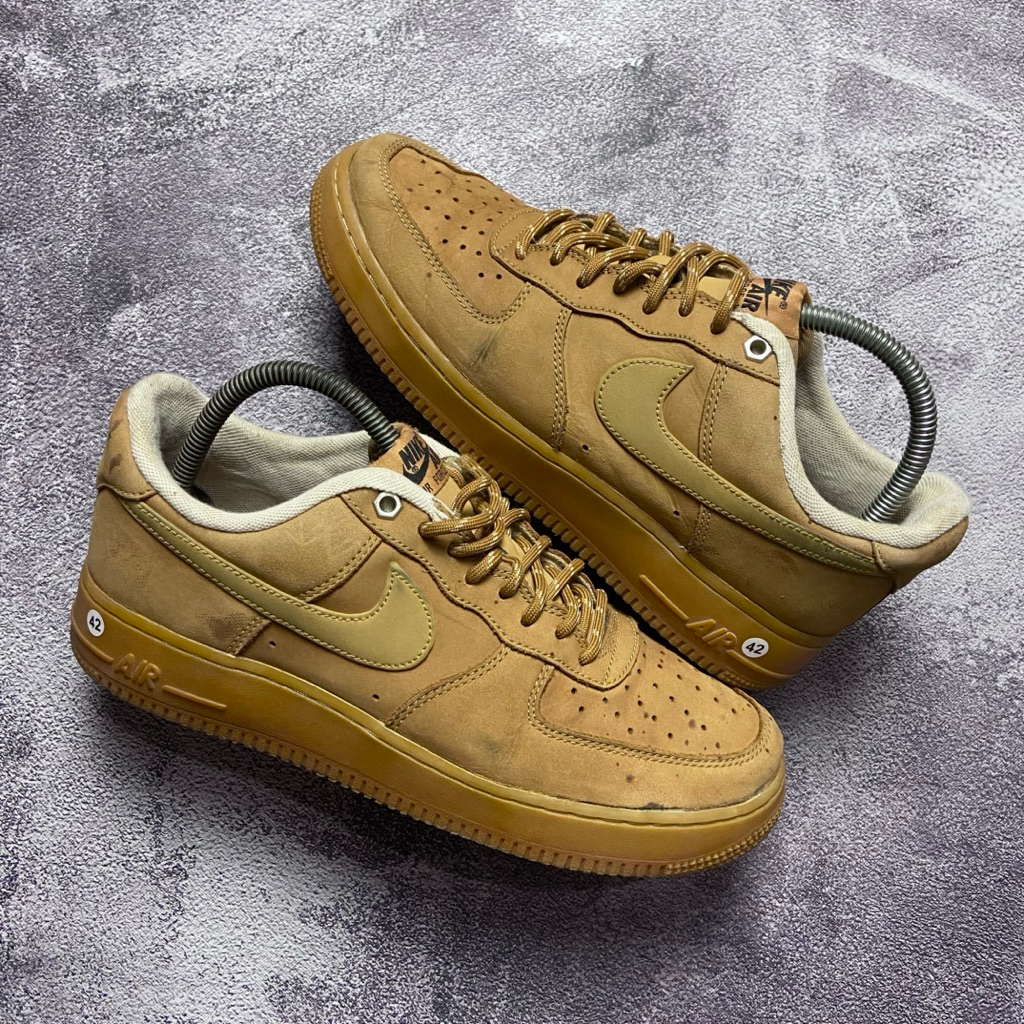 [Size 42] Rare Nike Air Force 1 Low 'Flax' 2019 (CJ9179-200) Second Original Kondisi Mulus Nominus. 