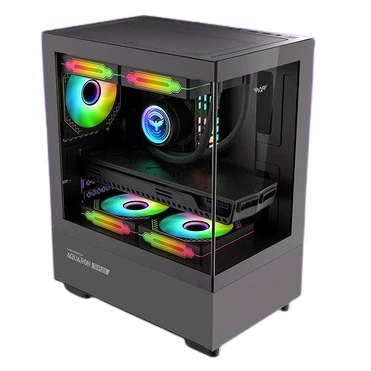 Casing PC Armaggeddon Aquaron Duplex M-ATX Hitam