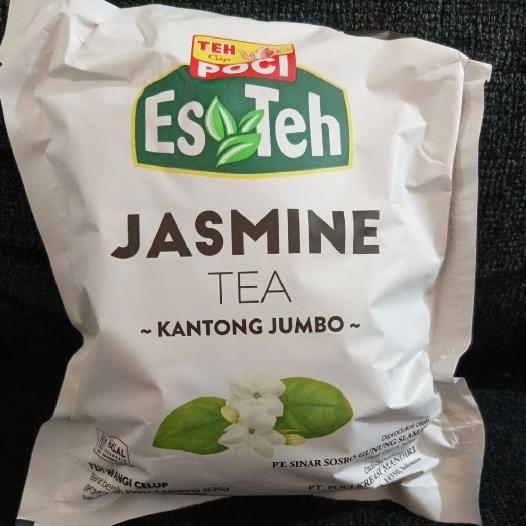 TEH POCI JASMINE CELUP JUMBO  , 1 Bungkus isi 4 kantong celup