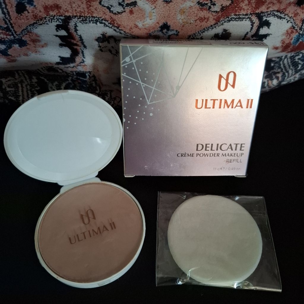 Ultima II delicate creme powder make up refill bedak basah padat