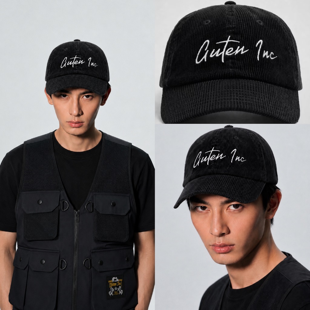 GUTENINC -Topi Corduroy Polo Cap Colletions