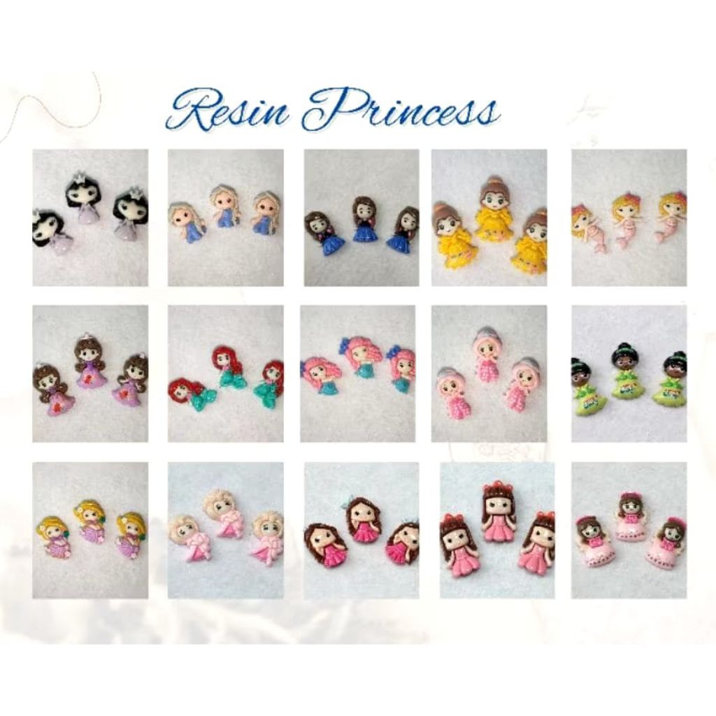 RESIN BONEKA / RESIN PRINCESS/APLIKASI RESIN BONEKA CLAY PREMIUM