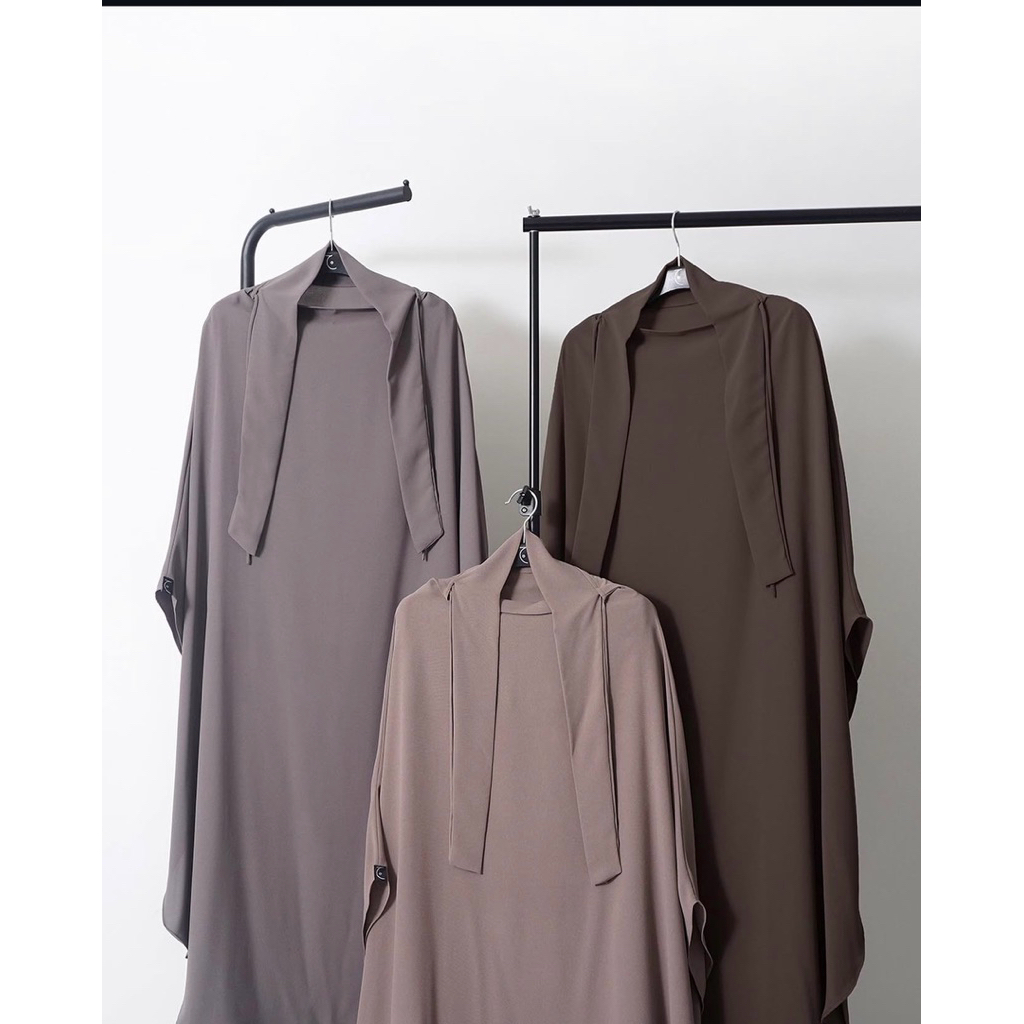 aljenna Fk long prime warna morel bahan almhy anti uv