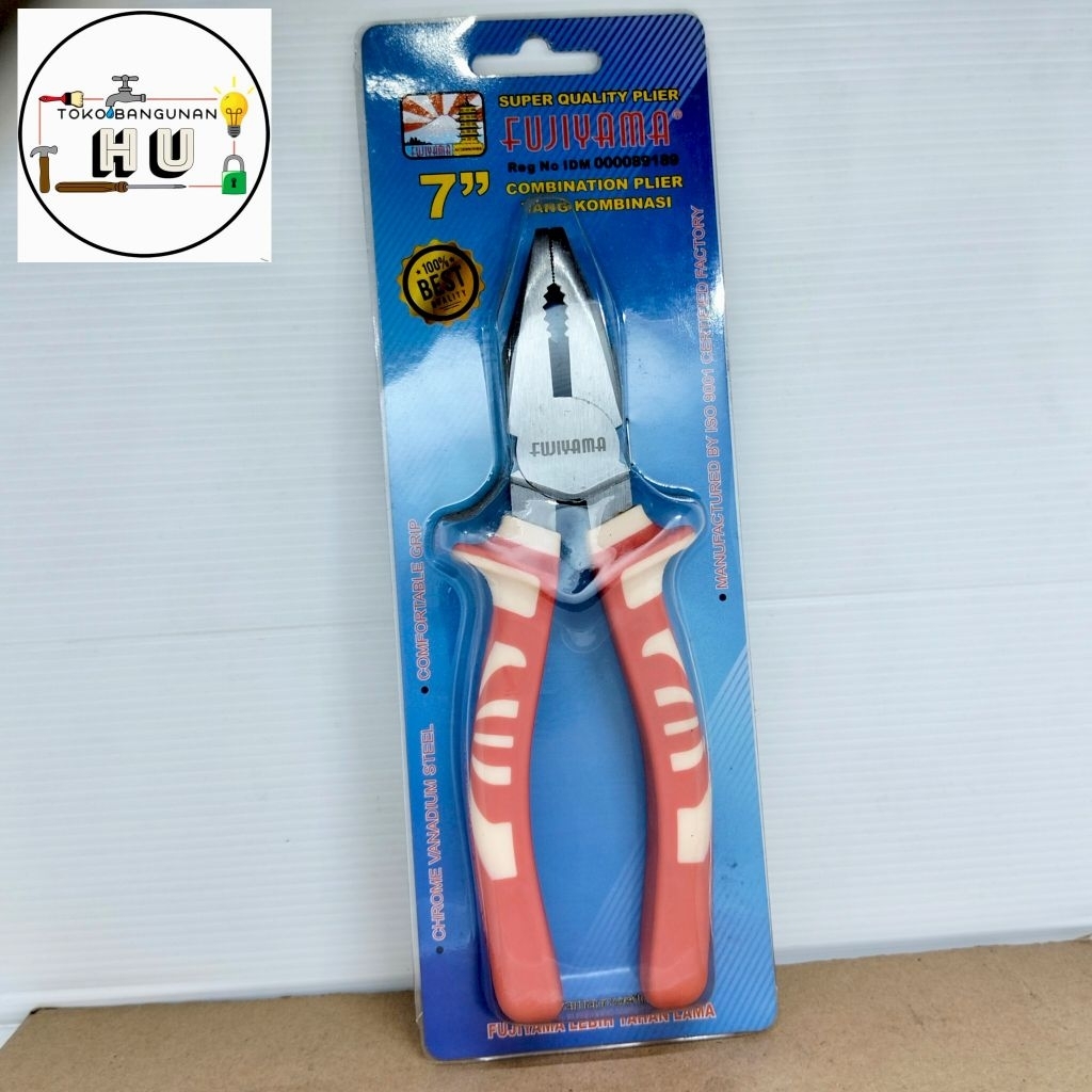 Tang Kombinasi FUJIYAMA 7 Inch Gagang Karet