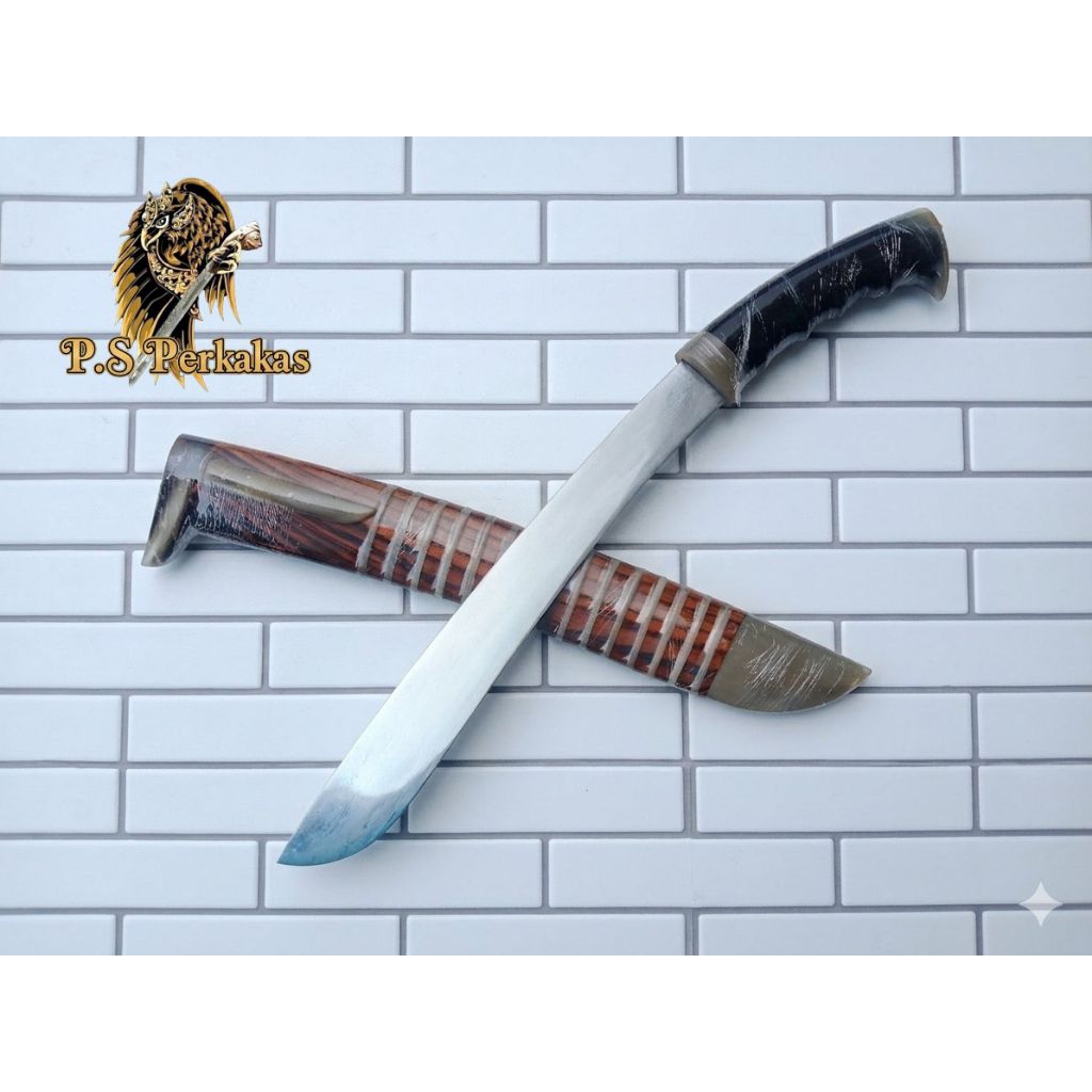 Golok Sembelih Tanduk Asli Bilah Bohler N695 30cm Premium Asli Tradisional