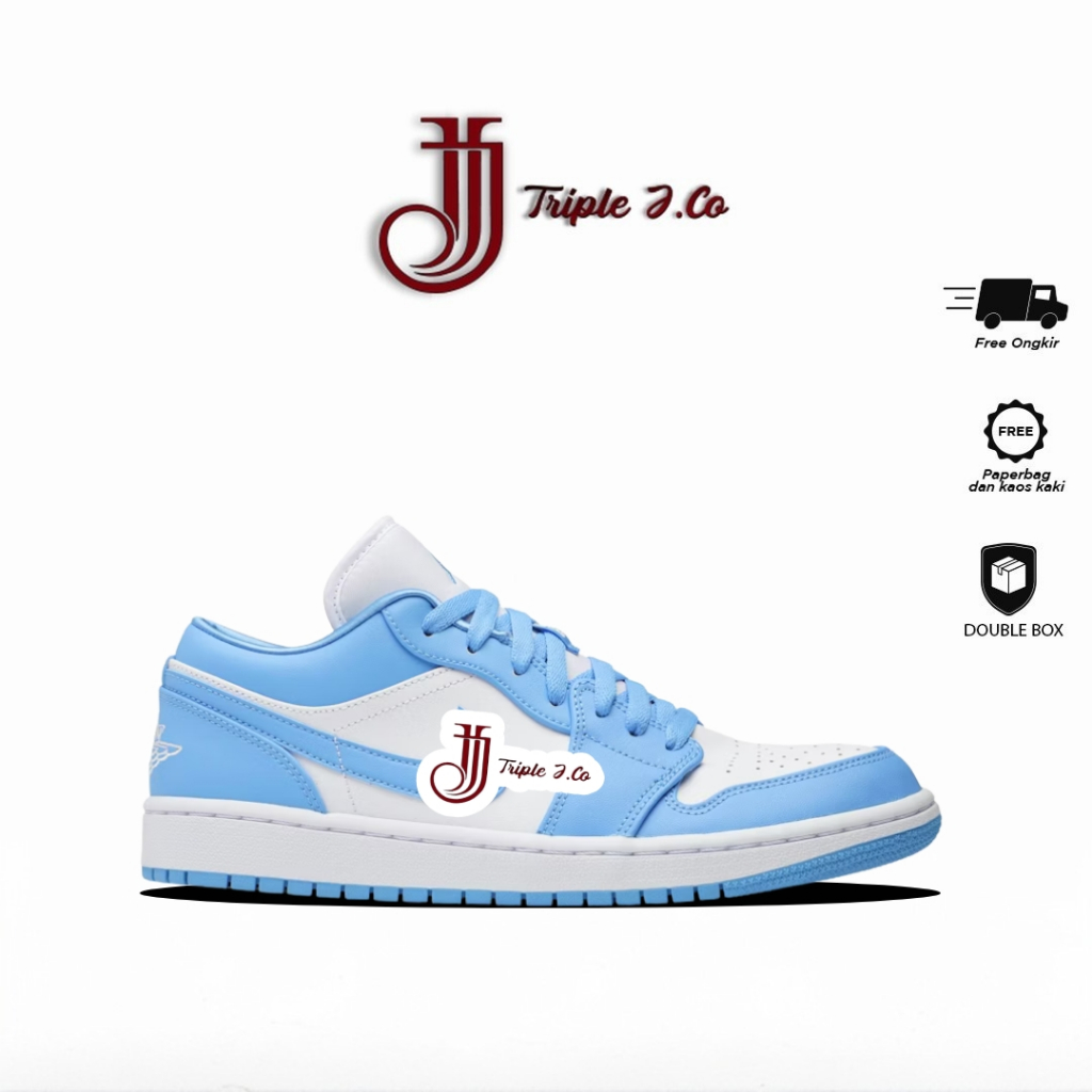 Sneakers AJ 1 Low Unc University Blue