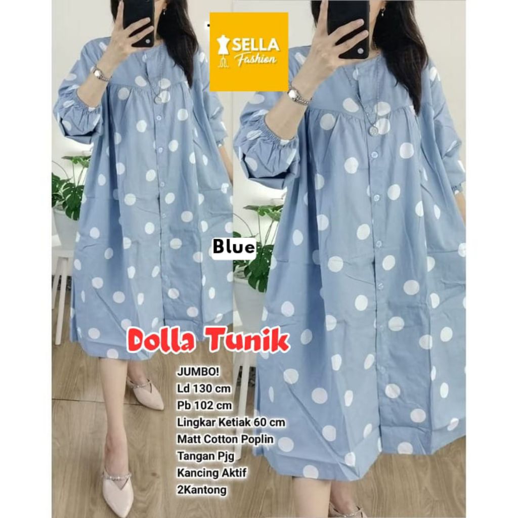 TERBARU)) GAMIS DOLLA MIDI BY SELLA