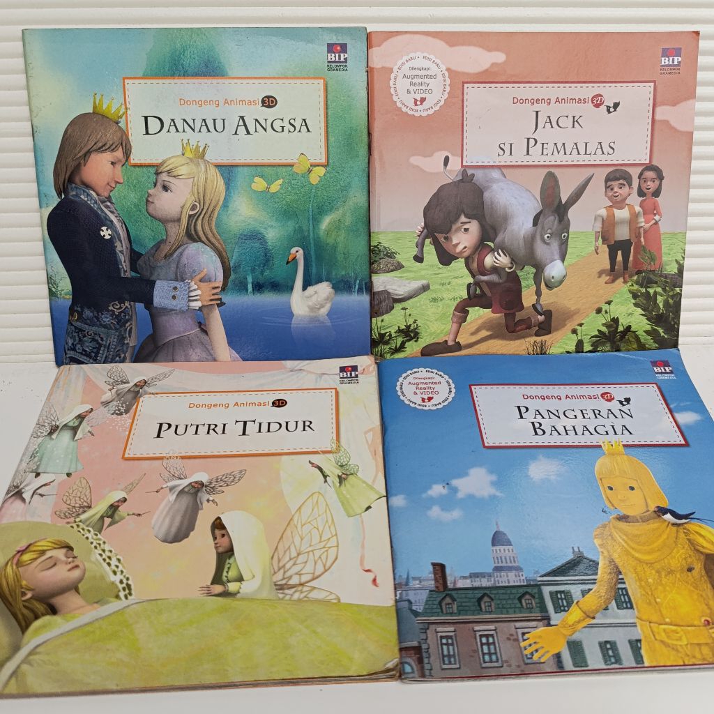 buku cerita anak - dongeng animasi 3D original (satuan)