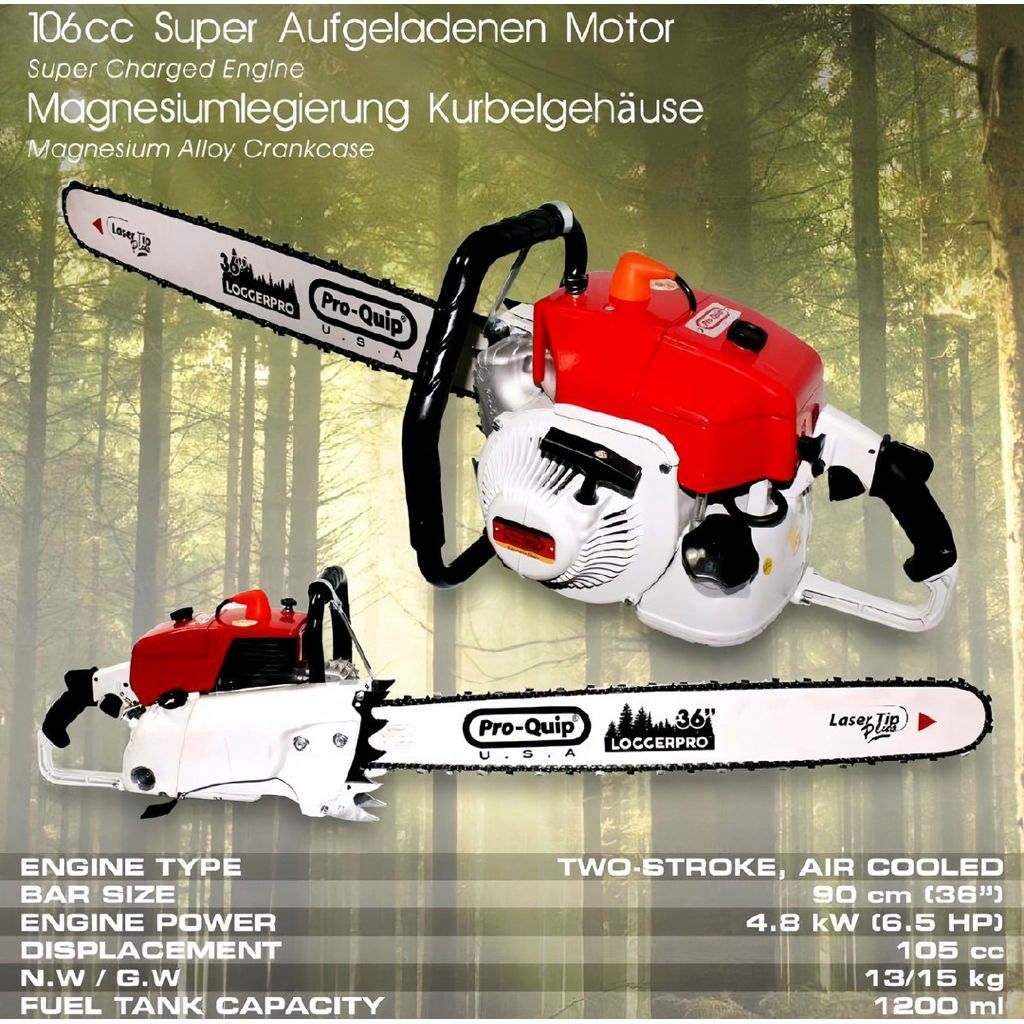 Chainsaw 36 Inch Pro-Quip Quantum 7 Gergasi mesin senso Pro-Quip Quantum 7