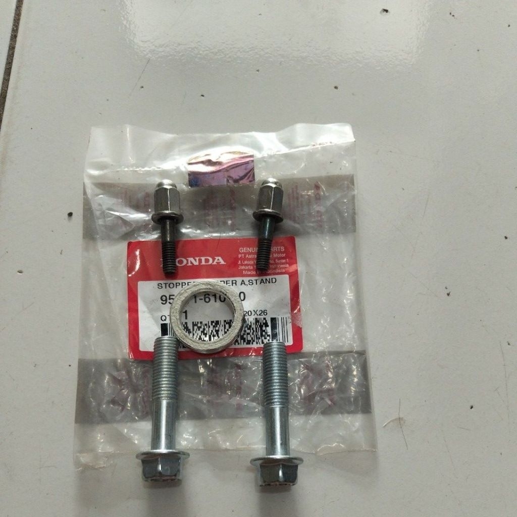 PAKET Baut/mur knalpot beat/scoopy/spacy bonus paking knalpot