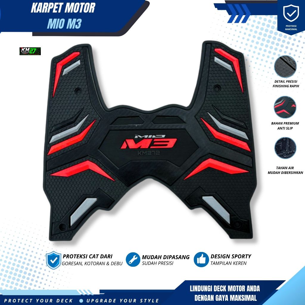 Karpet Motor Mio M3 / Karpet Mio M3 / Alas Kaki Mio M3 / Pijakan Kaki Mio M3