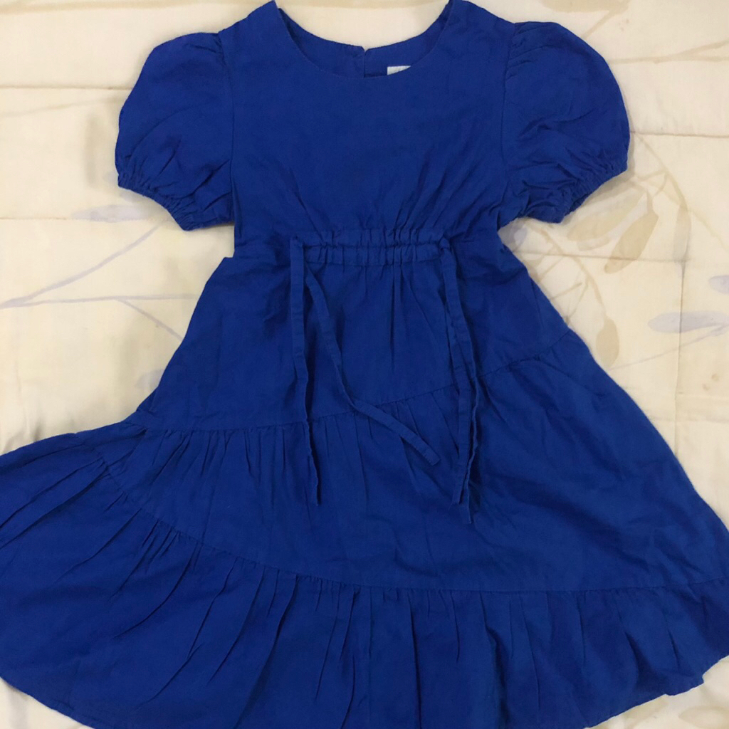 dress bayi biru elektrik