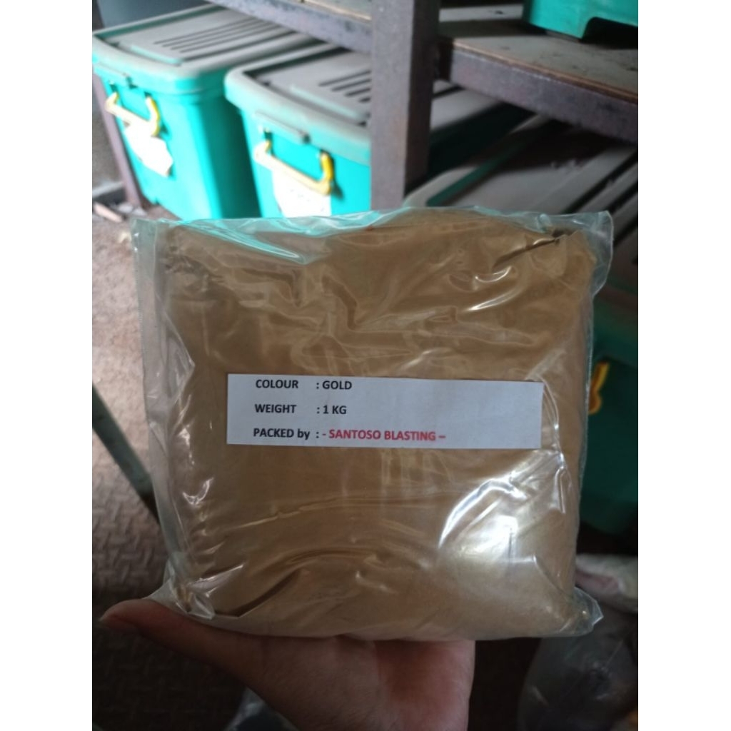 bubuk powder coating gold