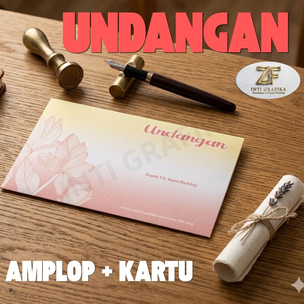 Undangan Amplop Blanko Nikahan, Khitan, Aqiqah / Undangan Nikahan / Undangan Khitanan
