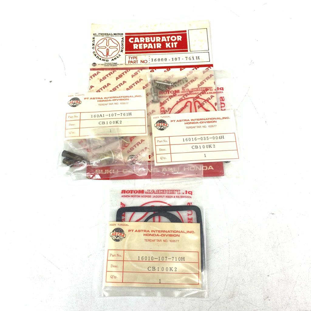 Gasket Seal Kit Karbu Karburator Carburator Honda CB100 CB 100 CB125 CB 125 Original Asli Honda Japa