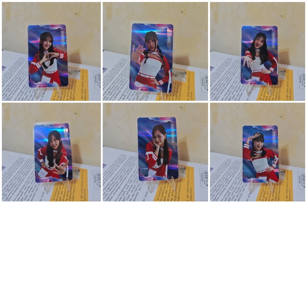 Photocard - PC Rare Christy, Marsha, Oniel, Fiony, Gita, & Kathrina JKT48 x Sukro Oven