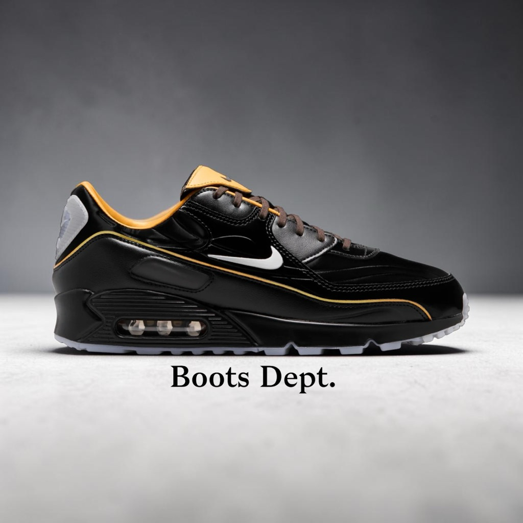 Air Max 90 SE Black White Gold (100% Authentic)