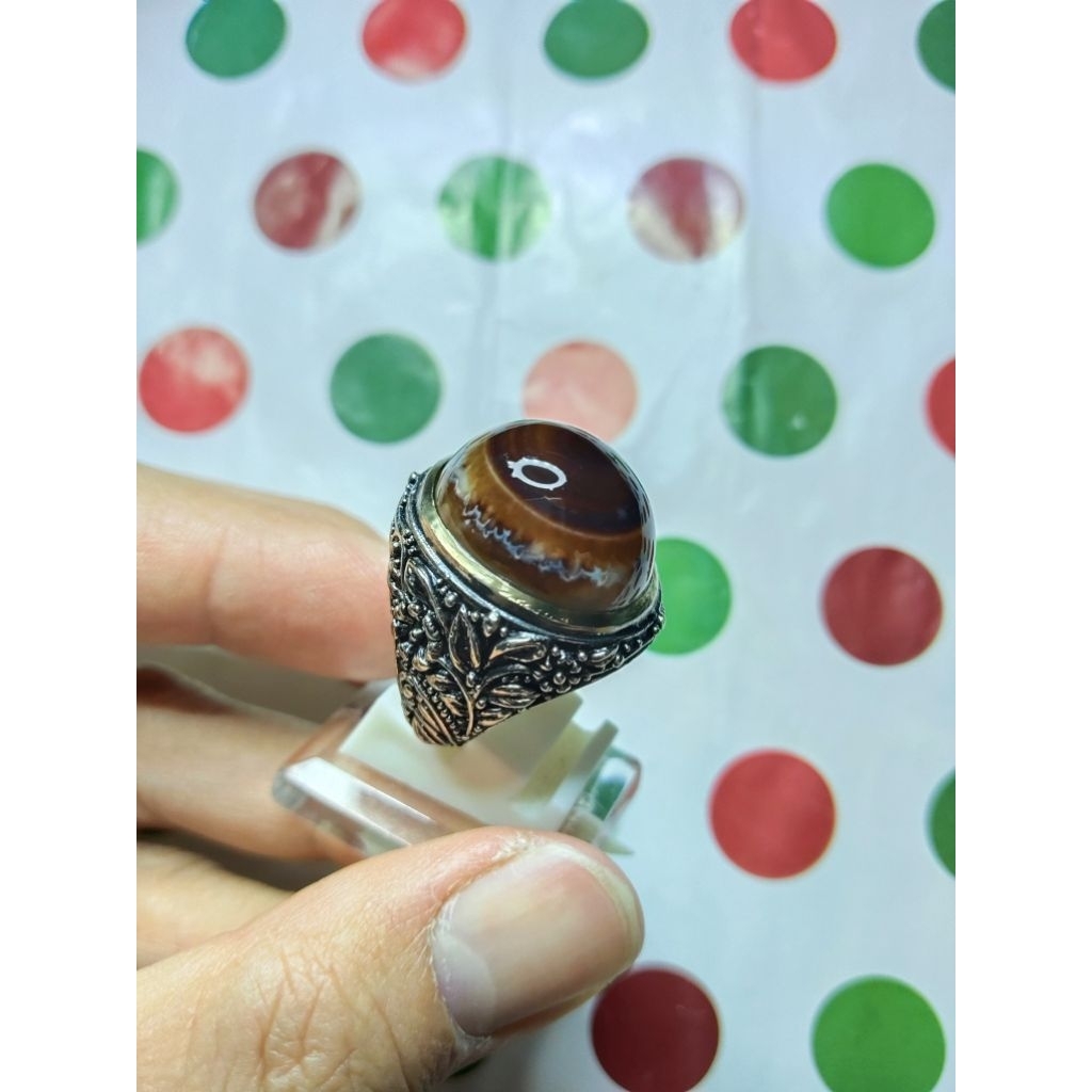 BATU AKIK YAMAN WULUNG MOTIF PUSAR BUMI