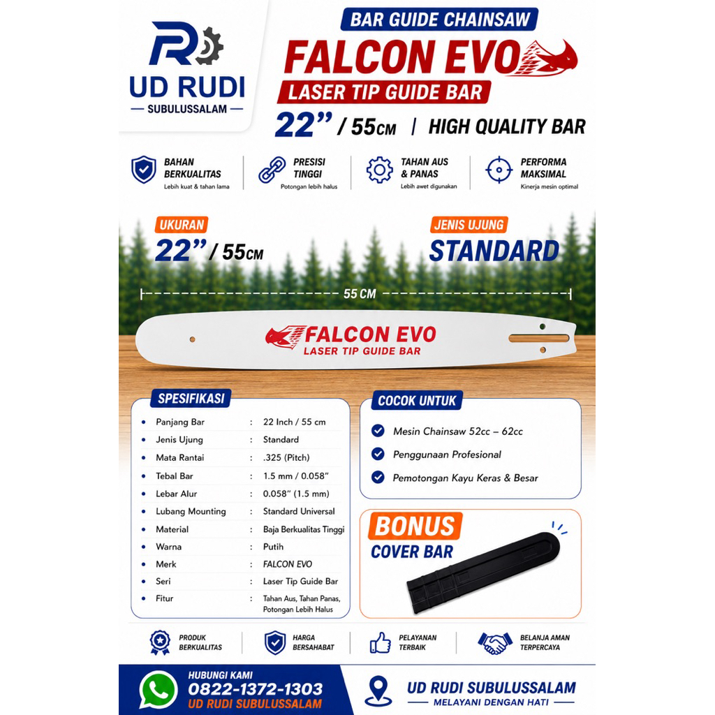 BAR BAJA CHAINSAW 22 FALCON EVO