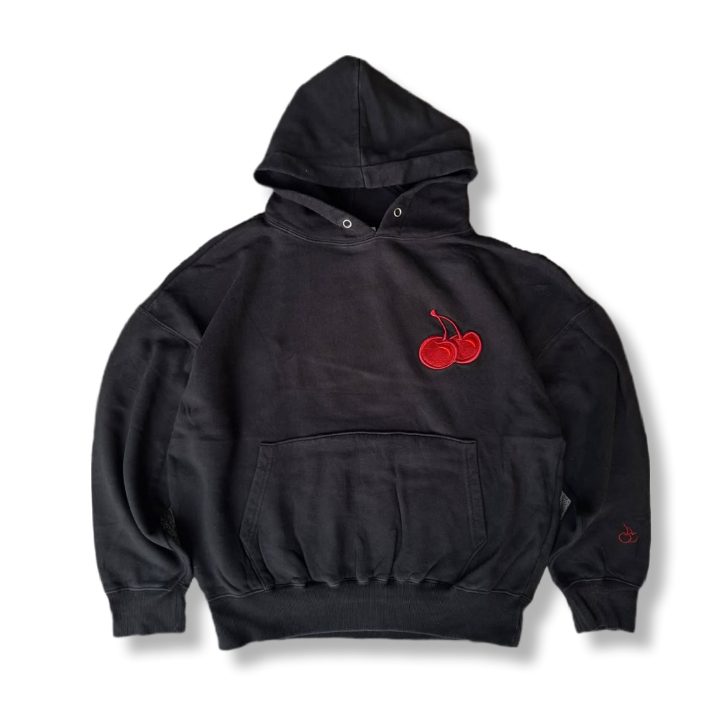 KIRSH CHERRY BLACK HOODIE | OUTERWEAR | GS 2