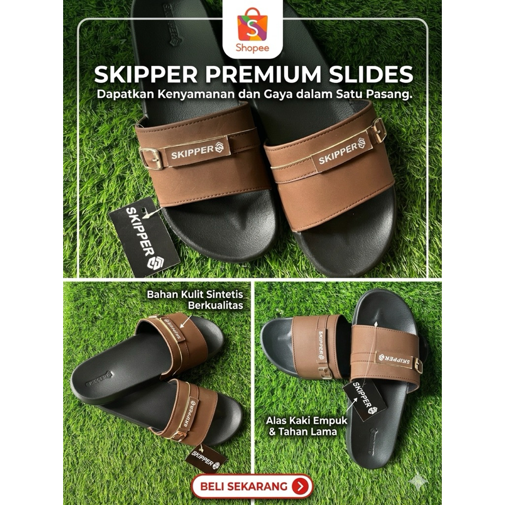 Sandal slop pria skipper kualitas premium distro