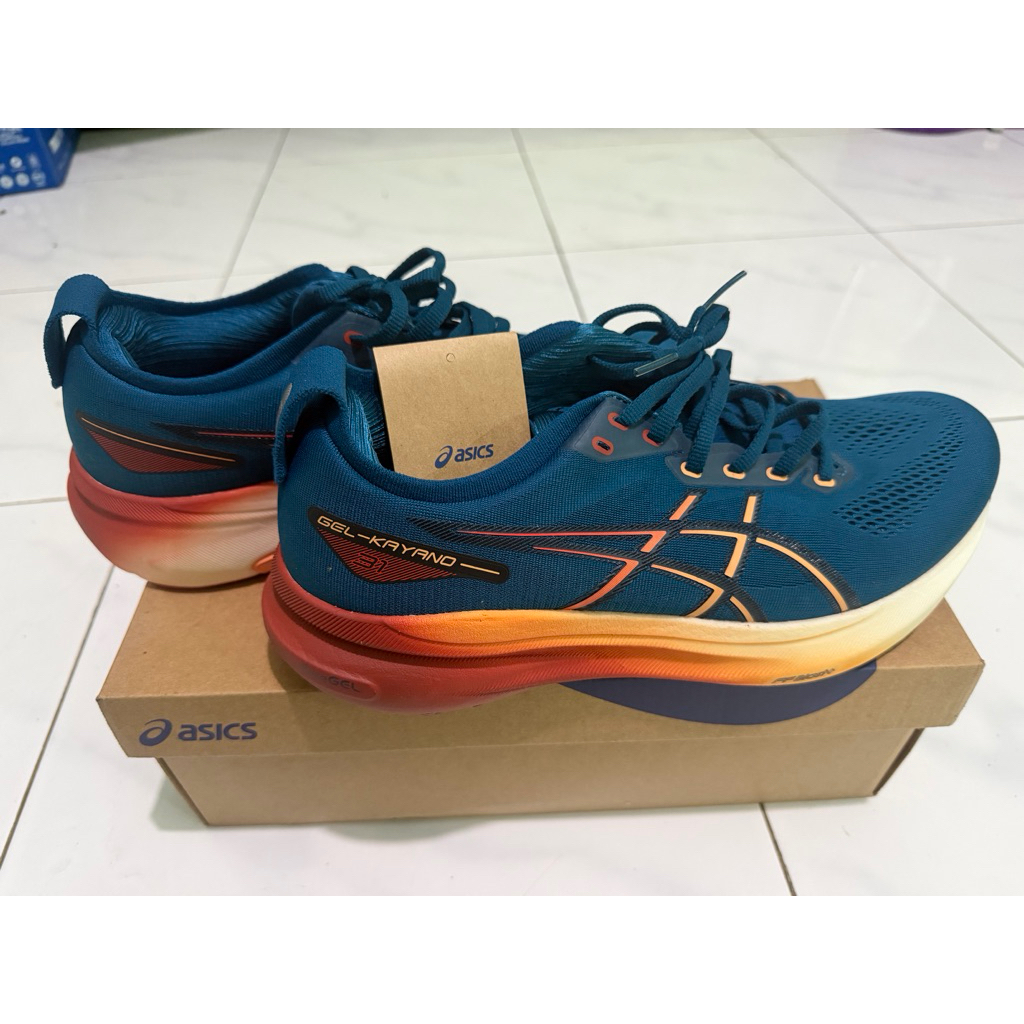 Asics Gel Kayano 31 Platinum Navy Original || Sepatu Lari Pria Size 45 100% Ori