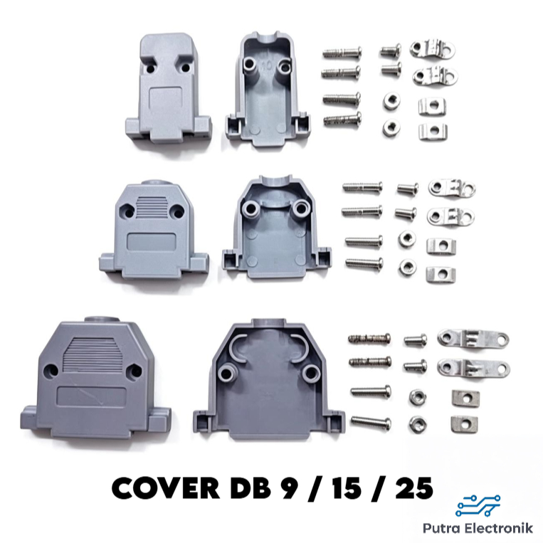 COVER PLASTIK DB 9 15 25 VGA TIPE SOKET ADAPTER COVER PLASTIC CONNECTOR COVER DB9 DB15 DB25