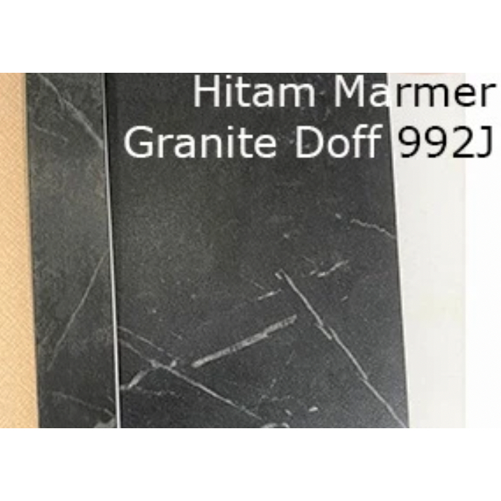 BHARAT Edging Hitam MARMER GRANITE 992J DOFF Hpl pelapis pinggir meja
